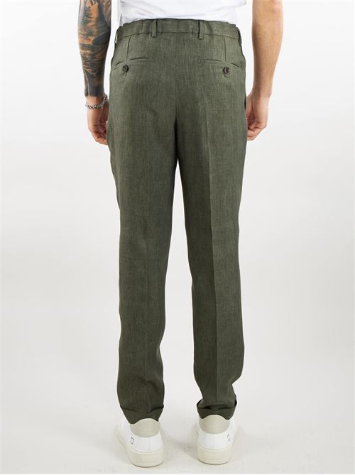 Pantalone Isola in lino con elastico in vita Quattro Decimi QUATTRO DECIMI | Pantalone | ISOLAS32411872